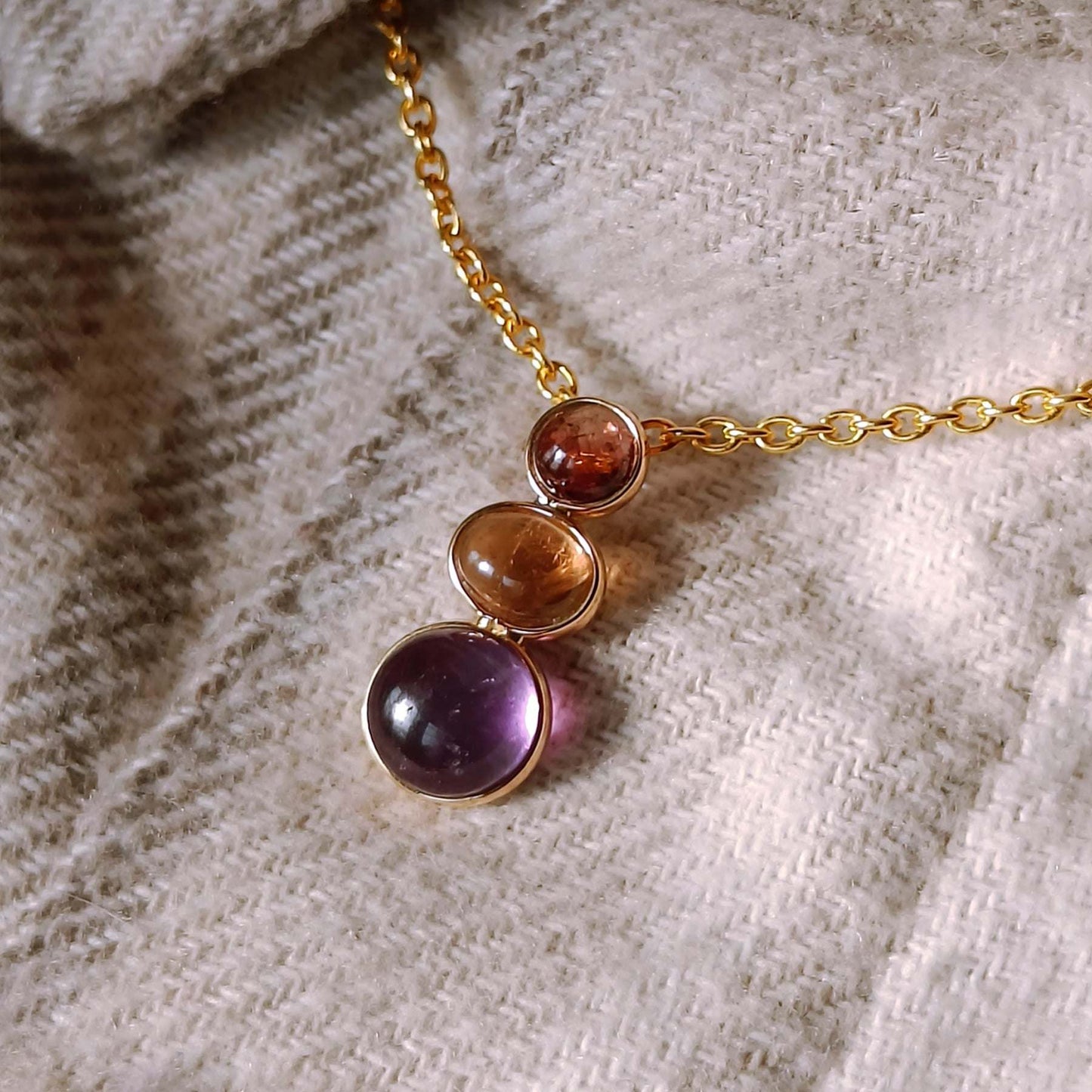 Shades of Day Pendant worn – elegant day-to-night statement piece