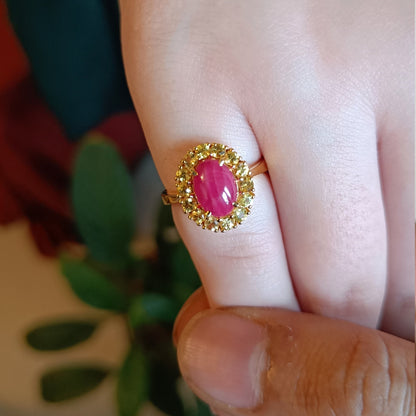 Golden Ember Ring