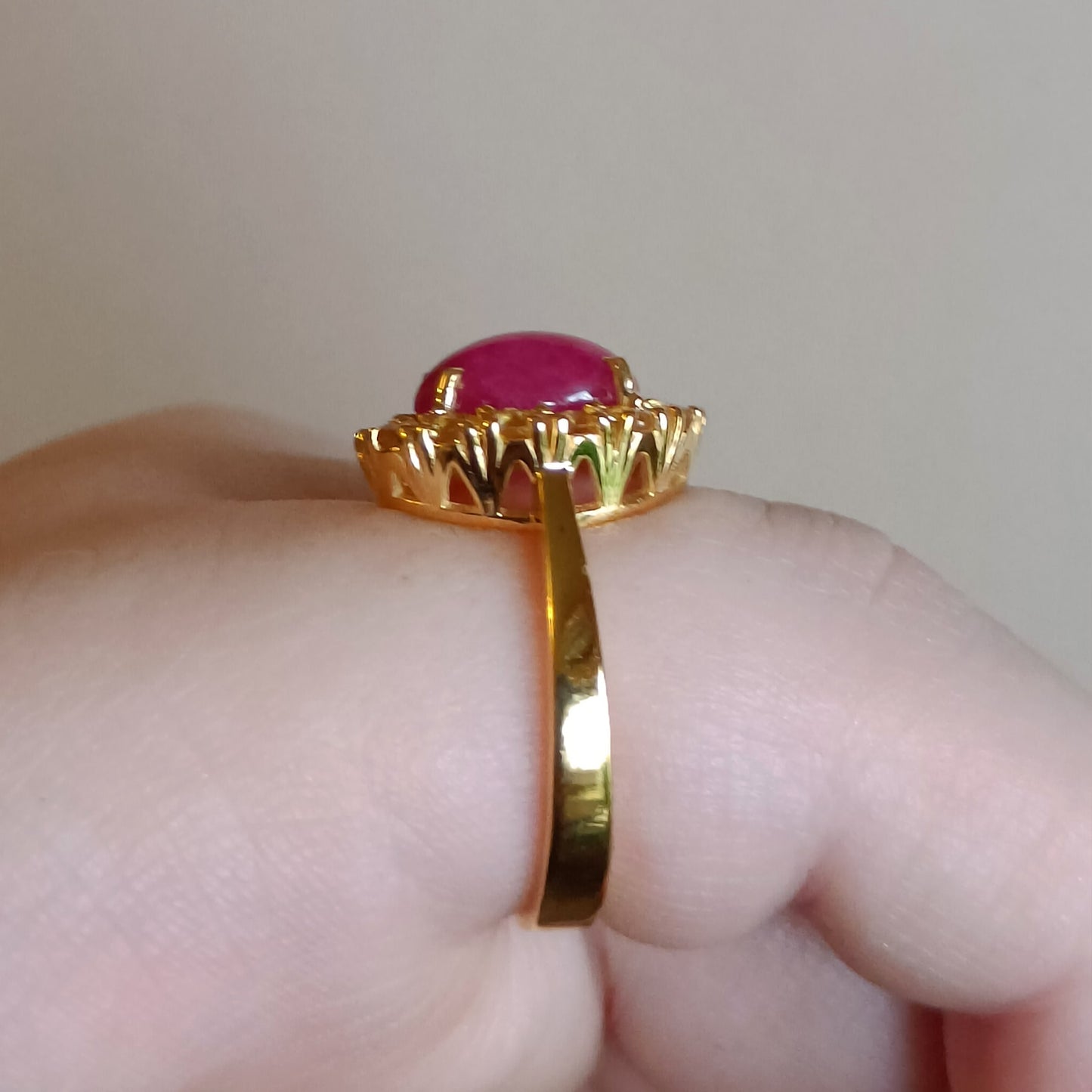 Golden Ember Ring