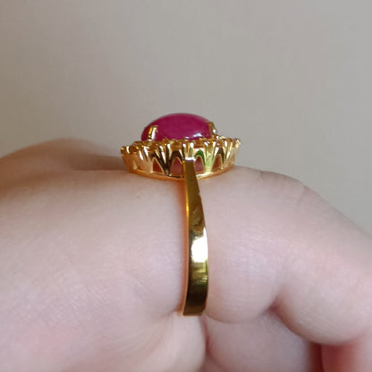 Golden Ember Ring