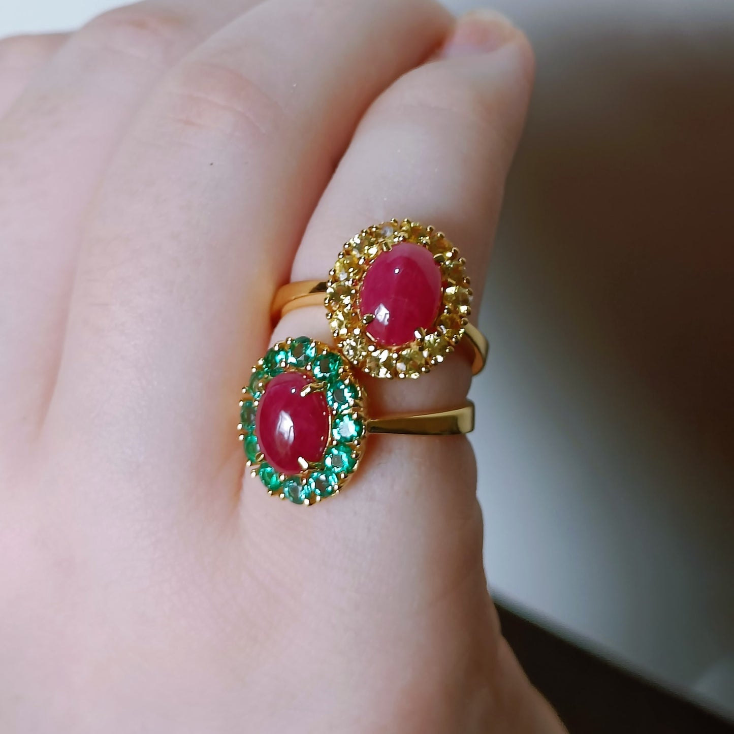 Golden Ember Ring