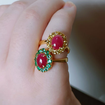 Golden Ember Ring