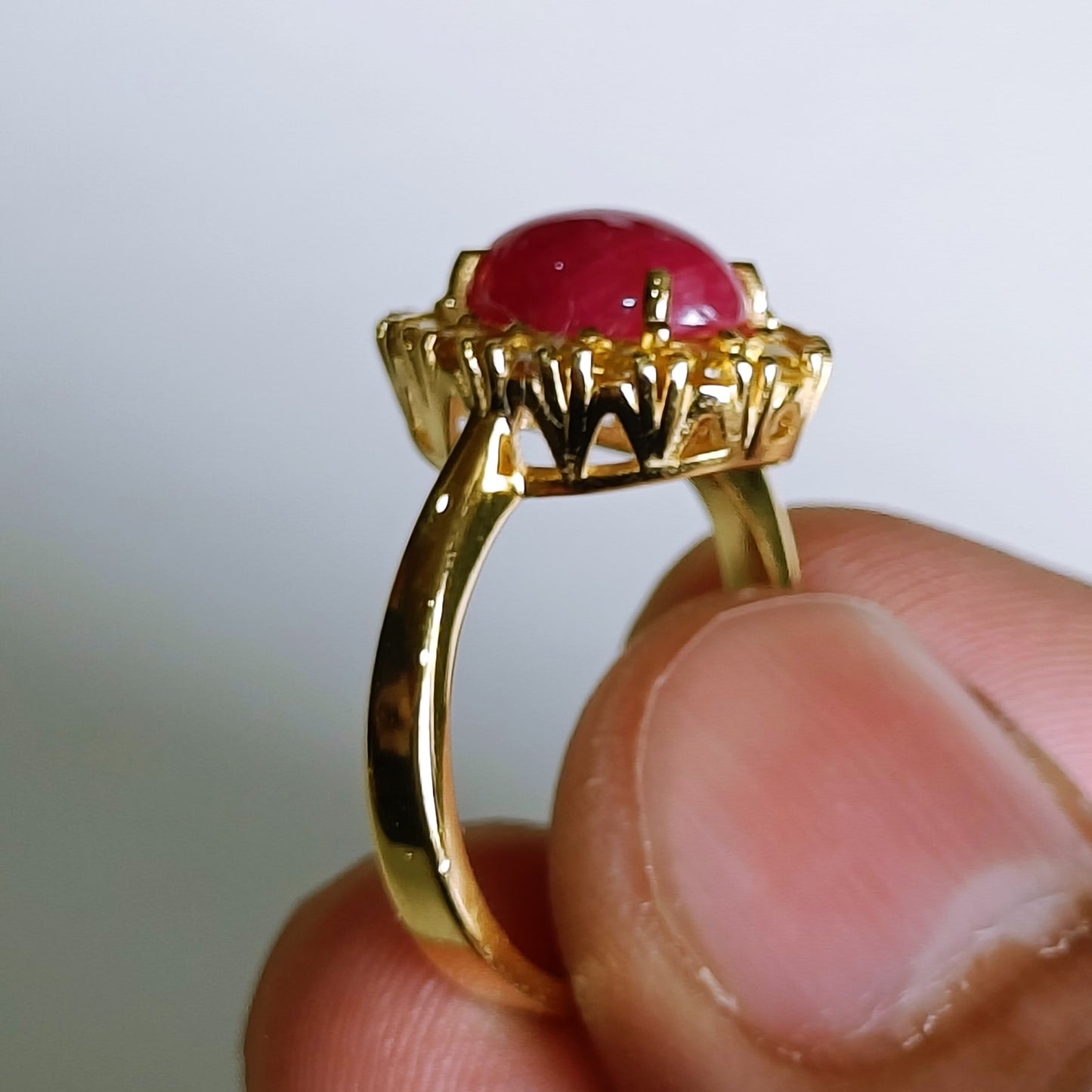 Golden Ember Ring