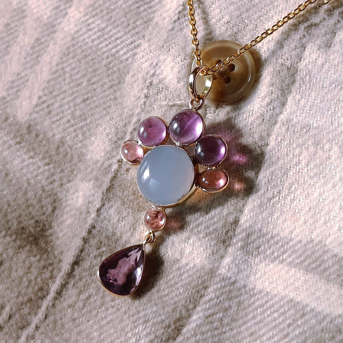 Twilight Drip Pendant worn – bold and elegant statement jewelry