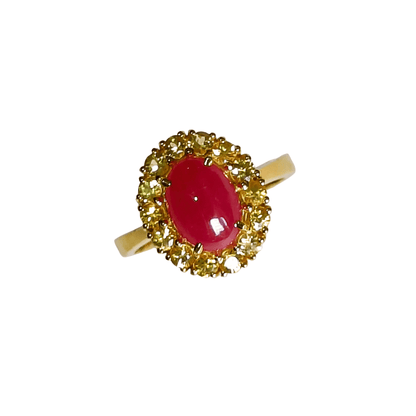 Golden Ember Ring