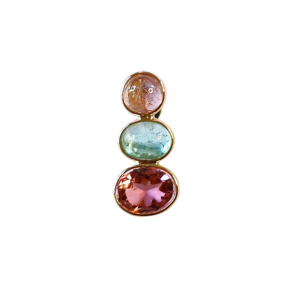 Dreamy Morning Pendant – front view in 14k gold