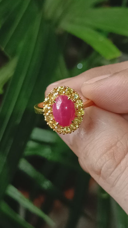 Golden Ember Ring