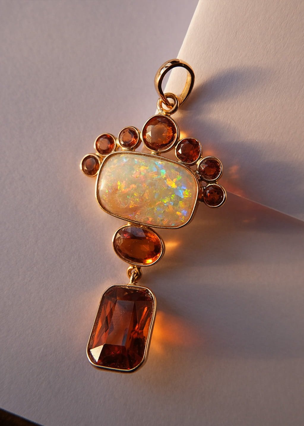 aurora empress 14k gold australian opal